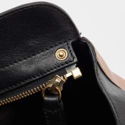 Pre Owned Chloe Black/Old Rose Leather Large Alice Satchel