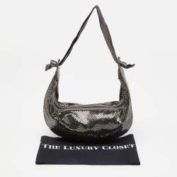 Chloe Silver Metal Mesh and Leather Chainmail Hobo