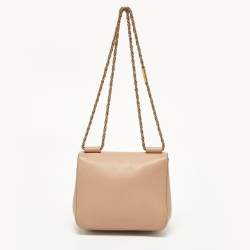 Pre Owned حقيبة كتف كلوي إلسي جلد حمراء صغيرة 