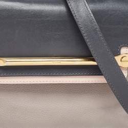 Pre Owned حقيبة كتف كلوي كلير متوسطة جلد ثلاثي اللون