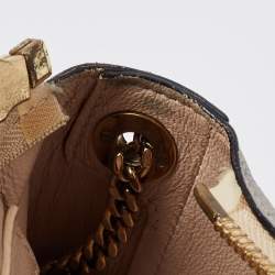 Pre Owned حقيبة كتف كلوي كلير متوسطة جلد ثلاثي اللون