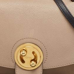 Pre Owned Chloe Grey Leather Mily Shoulder Bag