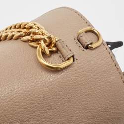 Pre Owned Chloe Grey Leather Mily Shoulder Bag