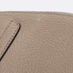 مملوكة مسبقًا حقيبة كتف كلوي درو جلد بيج/مستردة متوسطة