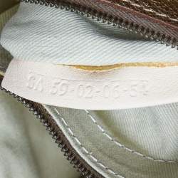 Pre Owned Chloe Metallic Gold Leather Silverado Satchel