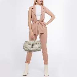 Pre Owned Chloe Grey Leather Kerala Satchel