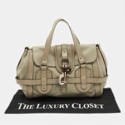 Pre Owned Chloe Grey Leather Kerala Satchel