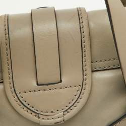 Pre Owned Chloe Grey Leather Kerala Satchel