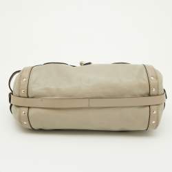 Pre Owned Chloe Grey Leather Kerala Satchel