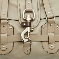 Pre Owned Chloe Grey Leather Kerala Satchel