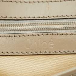 Pre Owned Chloe Grey Leather Kerala Satchel