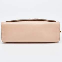 Pre Owned Chloe Peach Leather Elle Shoulder Bag