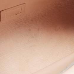 Pre Owned Chloe Peach Leather Elle Shoulder Bag