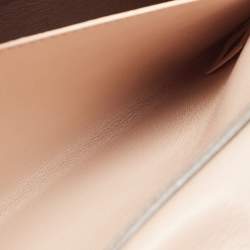 Pre Owned Chloe Peach Leather Elle Shoulder Bag