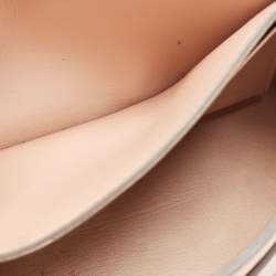 Pre Owned Chloe Peach Leather Elle Shoulder Bag