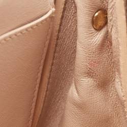 Pre Owned Chloe Peach Leather Elle Shoulder Bag