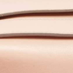 Pre Owned Chloe Peach Leather Elle Shoulder Bag