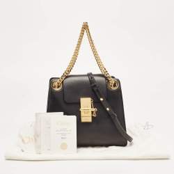 Pre Owned Chloé Black Leather Mini Annie Shoulder Bag