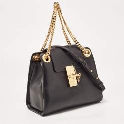 Pre Owned Chloé Black Leather Mini Annie Shoulder Bag