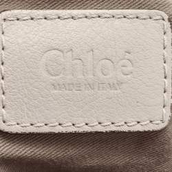 Pre Owned حقيبة كلوي جلد بيج مارسي كبيرة للكتف