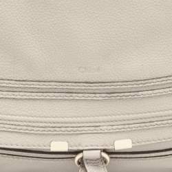 Pre Owned حقيبة كلوي جلد بيج مارسي كبيرة للكتف