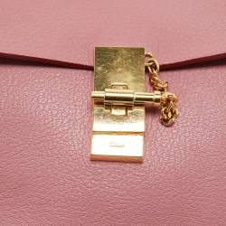 Chloe Old Rose Leather Medium Drew Shoulder Bag