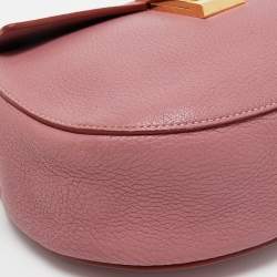 Chloe Old Rose Leather Medium Drew Shoulder Bag