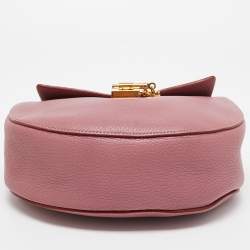 Chloe Old Rose Leather Medium Drew Shoulder Bag