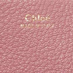 Chloe Old Rose Leather Medium Drew Shoulder Bag