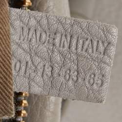 Pre Owned Chloe Grey Leather Large Marcie Shoulder Bag