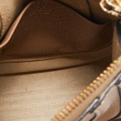 Pre Owned Chloe Brown Leather Nano Hayley Crossbody Bag