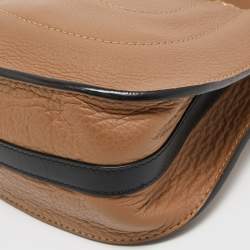 Pre Owned Chloe Brown Leather Nano Hayley Crossbody Bag