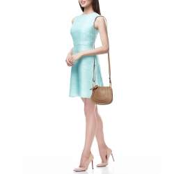 Pre Owned Chloe Brown Leather Nano Hayley Crossbody Bag