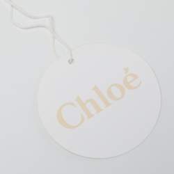 Pre Owned Chloe Cream Leather Small Drew Chain Crossbody Bag