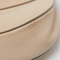 Pre Owned Chloe Cream Leather Small Drew Chain Crossbody Bag