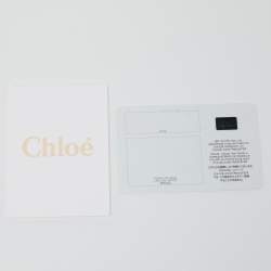 Pre Owned Chloe Cream Leather Small Drew Chain Crossbody Bag