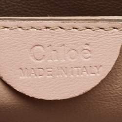 Pre Owned حقيبة كتف  كلوي السي جلد برتقالي مزخرفة بالكريستال متوسطة