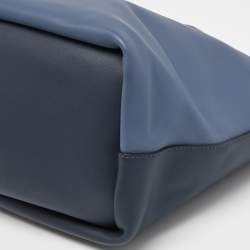 Pre Owned Chloe Two Tone Blue Leather Large Baylee Tote