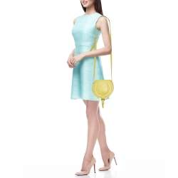 Pre Owned Chloe Yellow Leather Small Marcie Crossbody Bag