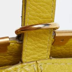 Pre Owned Chloe Yellow Leather Small Marcie Crossbody Bag