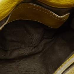 Pre Owned Chloe Yellow Leather Small Marcie Crossbody Bag