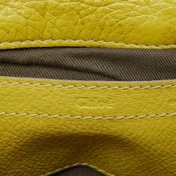 Pre Owned Chloe Yellow Leather Small Marcie Crossbody Bag