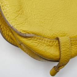 Pre Owned Chloe Yellow Leather Small Marcie Crossbody Bag