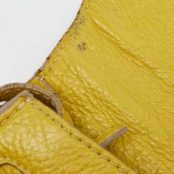 Pre Owned Chloe Yellow Leather Small Marcie Crossbody Bag