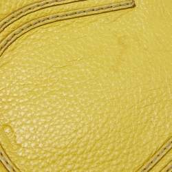 Pre Owned Chloe Yellow Leather Small Marcie Crossbody Bag