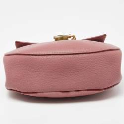 مملوكة مسبقًا Chloe Pink Leather Medium Drew Shoulder Bag
