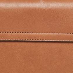 Pre Owned Chloe Beige/Tan Raffia and Leather Medium Drew Shoulder Bag