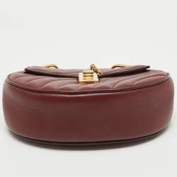 Chloe Red Quilted Leather Medium Drew Shoulder Bag