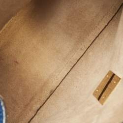 مملوكة مسبقًا Chloe Blue Leather Medium Drew Shoulder Bag