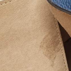 مملوكة مسبقًا Chloe Blue Leather Medium Drew Shoulder Bag